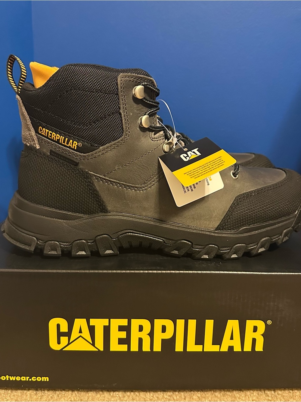 Caterpillar Threshold Rebound Waterproof Boots Size 11.5 Quiet Shade Work Hiker